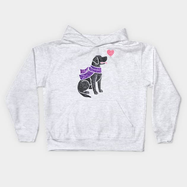 Watercolour Labrador Kids Hoodie by animalartbyjess